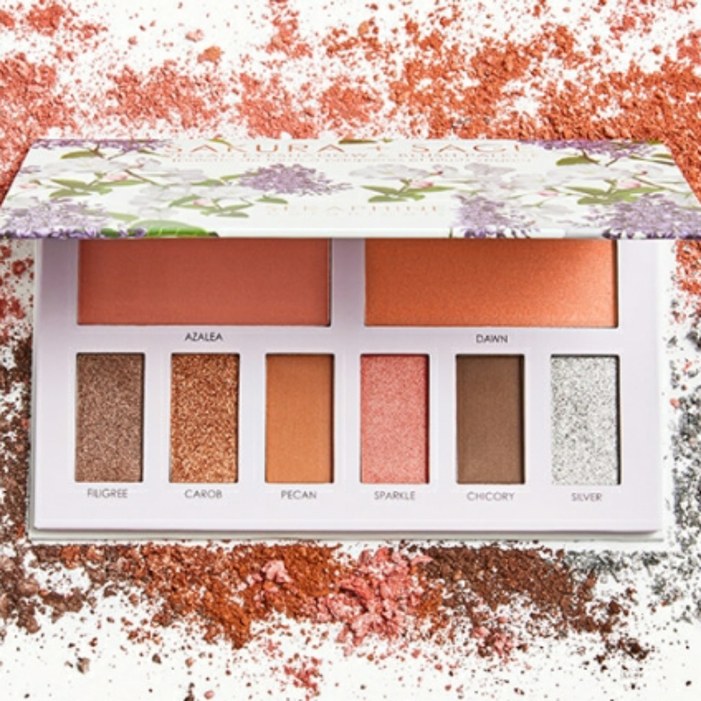 Sakura + Sage Vegan Eyeshadow & Blush Palette